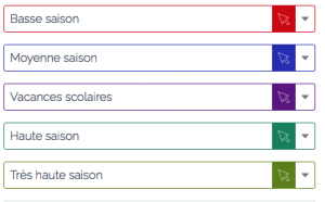 code couleur saisons